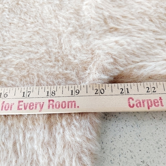 Catherine Malandrino Eyelash Knit Mockneck Sweater Cream Women Medium Fuzzy EUC - Picture 8 of 15